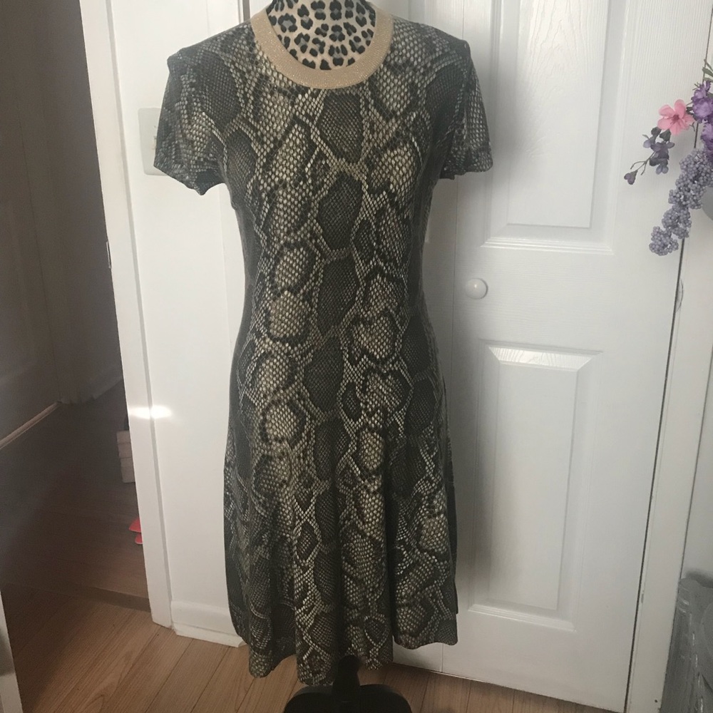 Michael Kors snake-print dress
